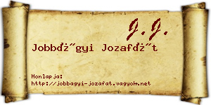 Jobbágyi Jozafát névjegykártya